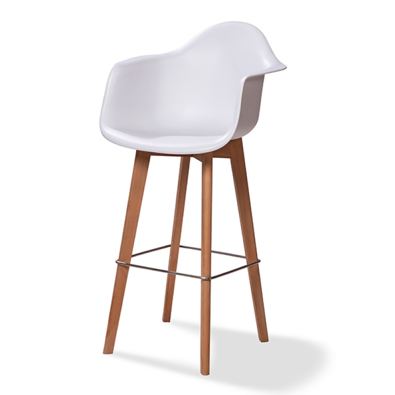 Keeve barchair white with armrest Keeve barchair white with armrest